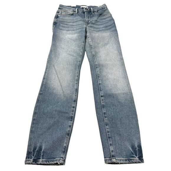 Good American Good Legs Skinny Light Wash Denim Jeans Size 0 / 25 NWT - Picture 2 of 7
